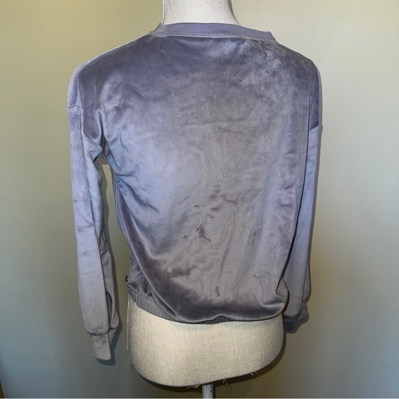 Zella Lavender Fleece Girls Size L 10/12 Crop Top Sweater - Picture 10 of 10